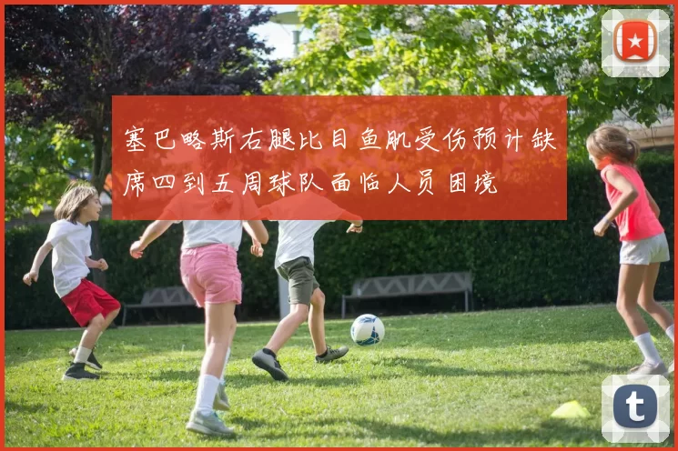 塞巴略斯右腿比目鱼肌受伤预计缺席四到五周球队面临人员困境